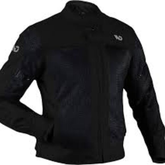 WD Miami Black Mesh Moto Jacket – Men’s Motorcycle Jacket –S - Picture 1 of 3
